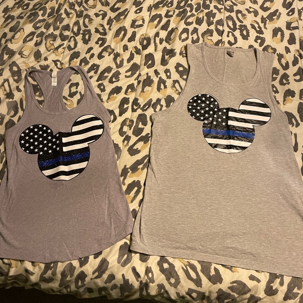 Couples, support the police shirts for Disney! Women’s small, Men’s large.